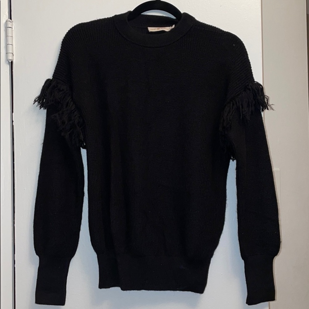 Tory Burch Fringe Sweater